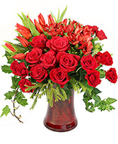 Cupid's Christmas Floral Design